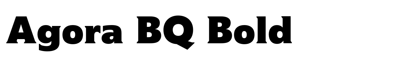 Agora BQ Bold